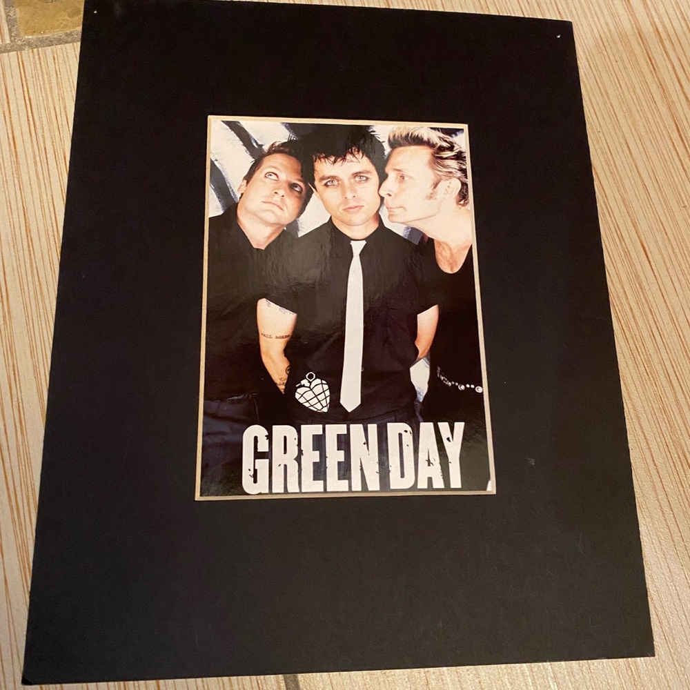 Rare Green Day Tower Records Mini Poster Vintage